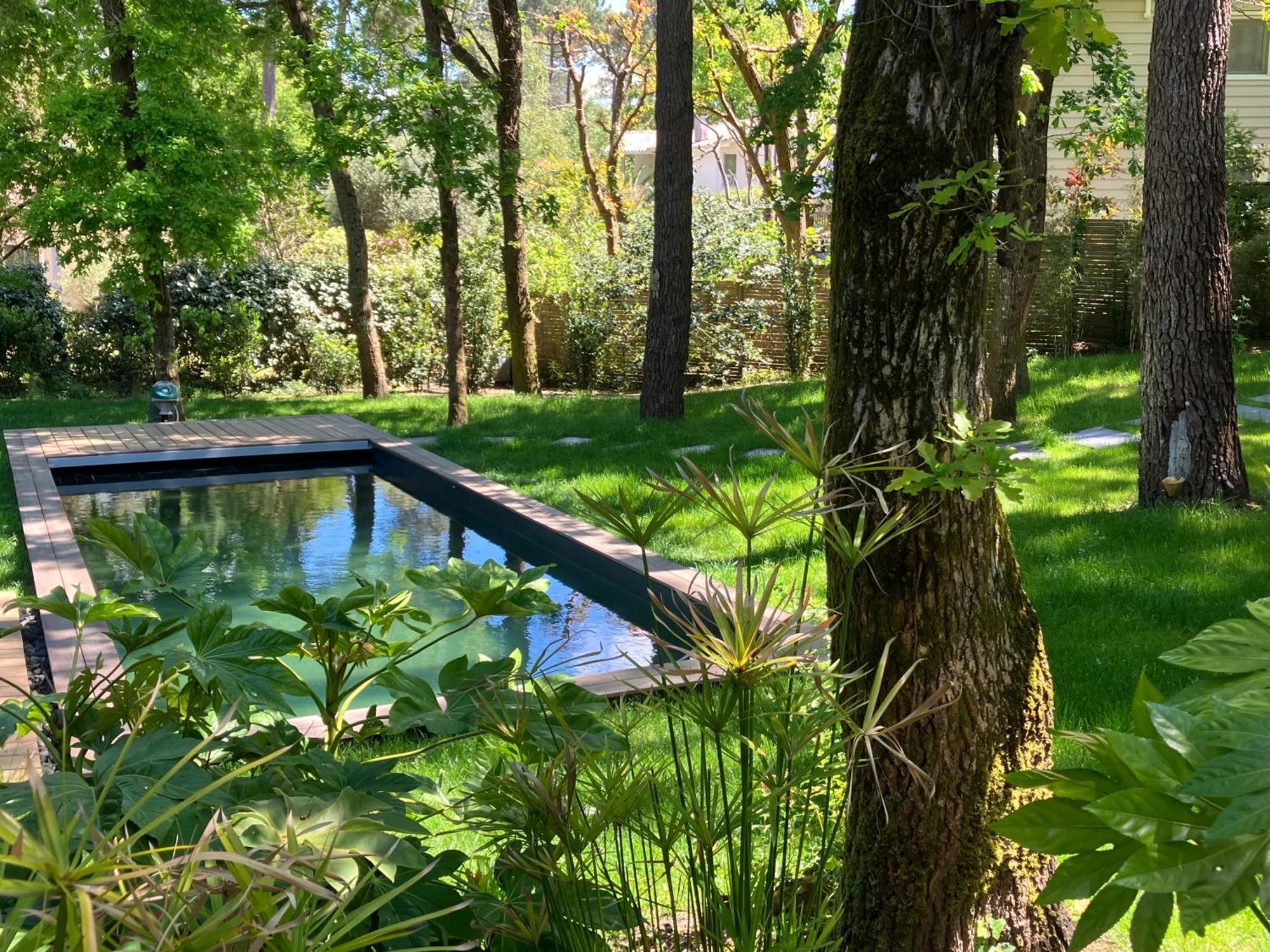 Nouveau - Ecolodge 'Calme Et Nature' - Avec Piscine Au Golf-Lac De Biscarrosse - Couchage 2 Personnes エクステリア 写真