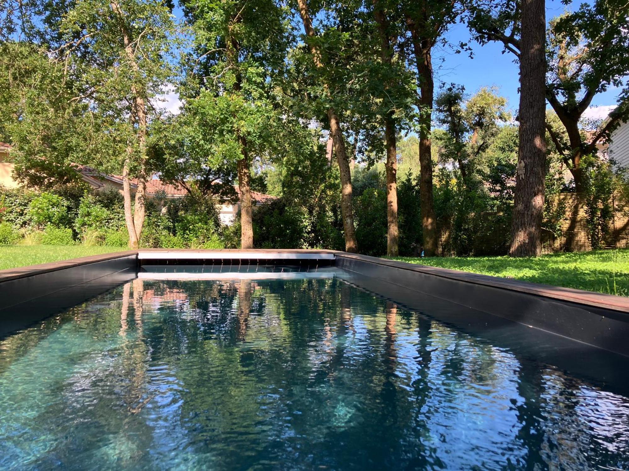 Nouveau - Ecolodge 'Calme Et Nature' - Avec Piscine Au Golf-Lac De Biscarrosse - Couchage 2 Personnes エクステリア 写真