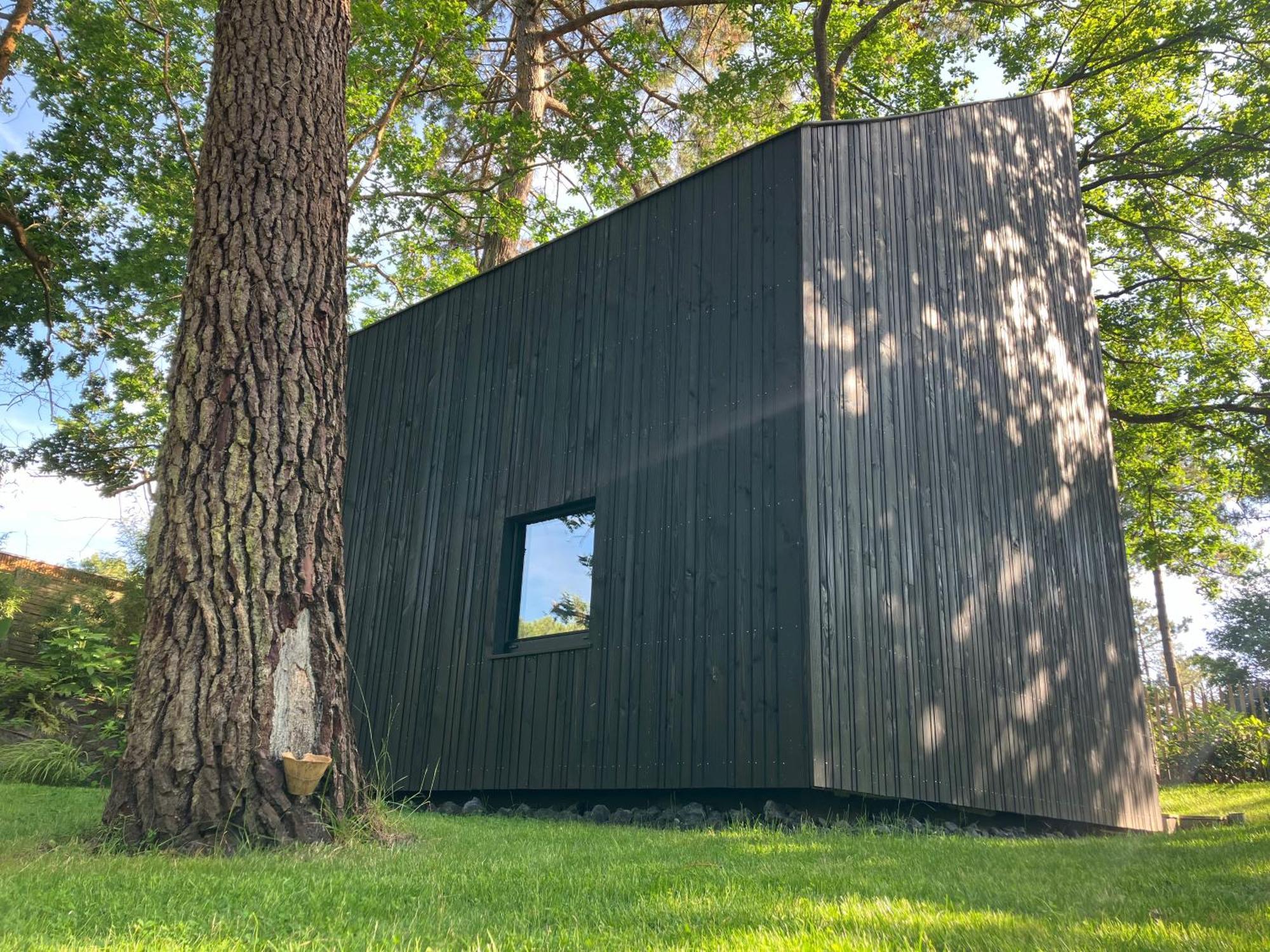 Nouveau - Ecolodge 'Calme Et Nature' - Avec Piscine Au Golf-Lac De Biscarrosse - Couchage 2 Personnes エクステリア 写真